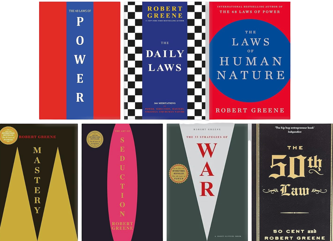 Robert Greene Complete 7 books collection (The 48 Laws of Power; The Laws of Human Nature; The Art of Seduction; Mastery; The 33 Strategies of War; The 50th Law and The Daily Laws)