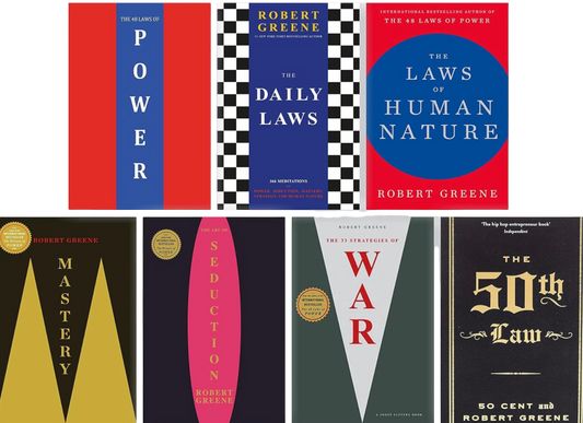 Robert Greene Complete 7 books collection (The 48 Laws of Power; The Laws of Human Nature; The Art of Seduction; Mastery; The 33 Strategies of War; The 50th Law and The Daily Laws)